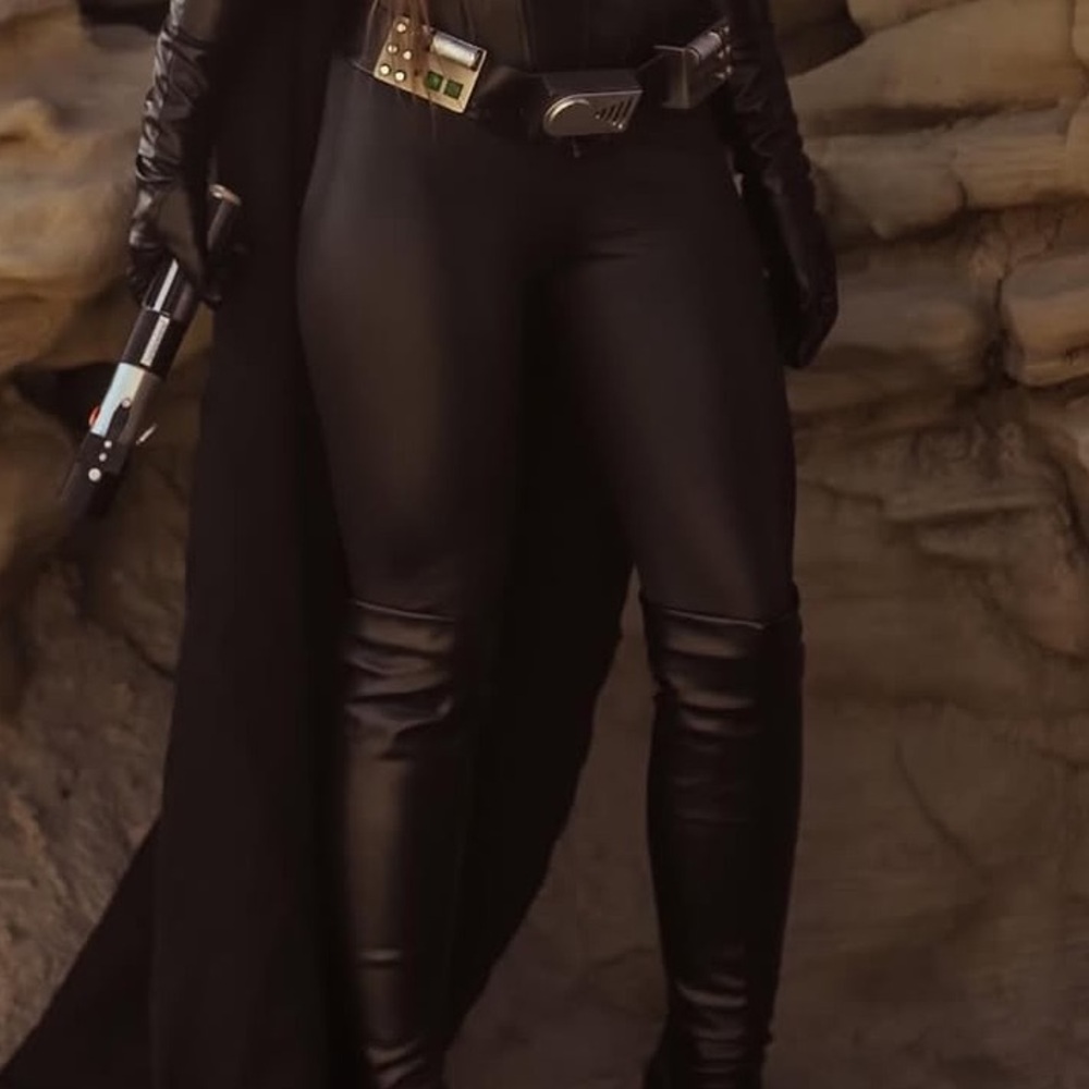 Wild Fable Black Faux Leather Leggings, XS - Picture 3 of 3